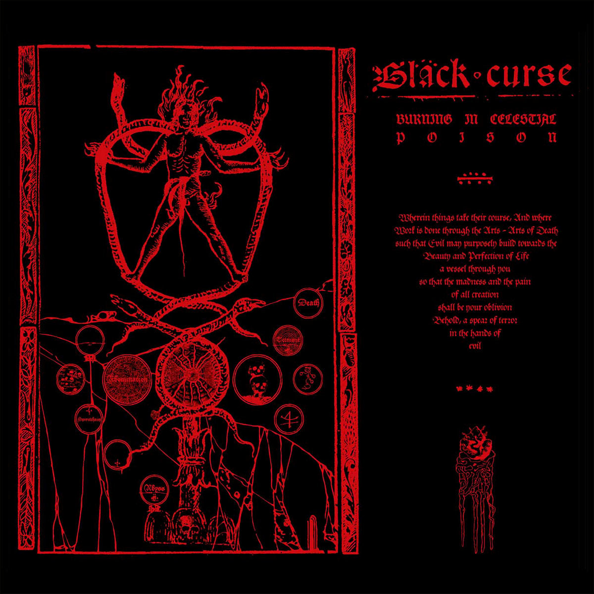 BLACK CURSE - Burning In Celestial Poison CD